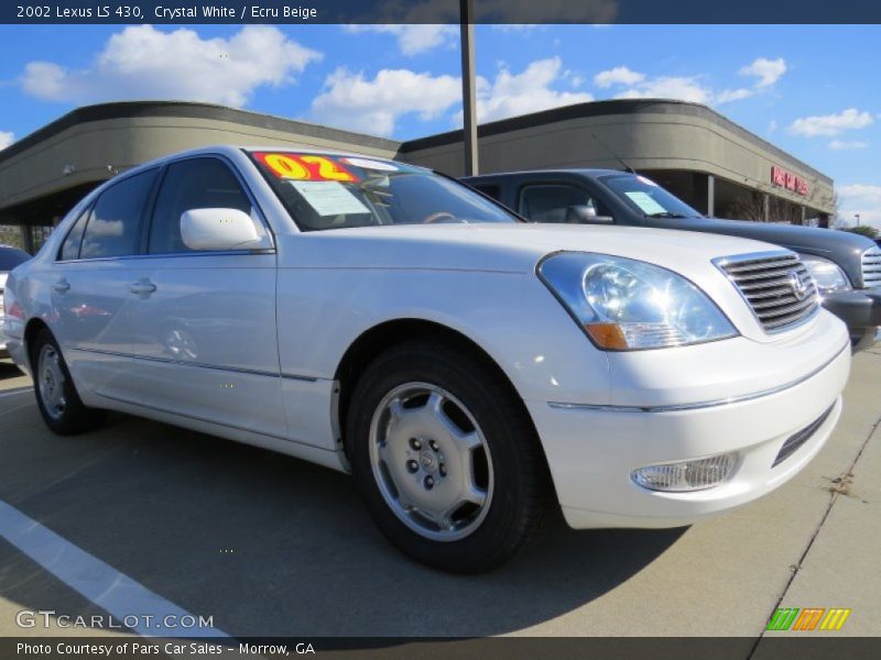 Crystal White / Ecru Beige 2002 Lexus LS 430