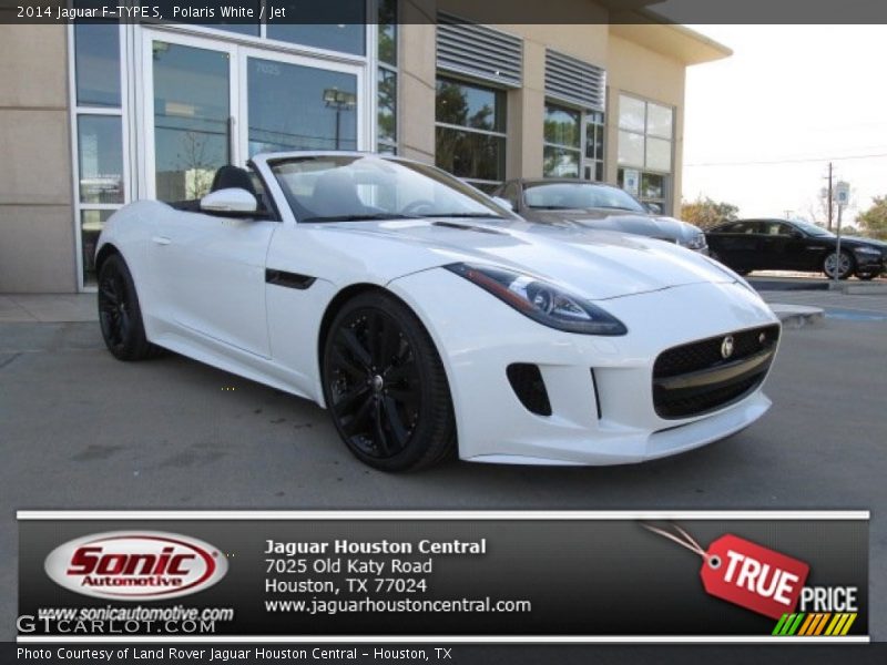Polaris White / Jet 2014 Jaguar F-TYPE S