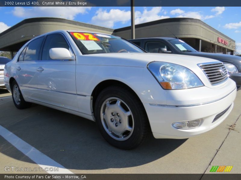 Crystal White / Ecru Beige 2002 Lexus LS 430