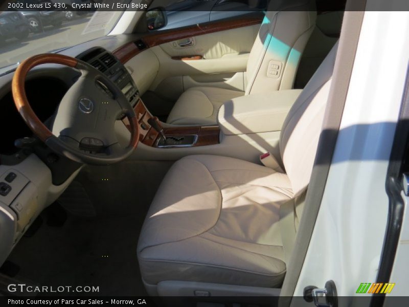 Crystal White / Ecru Beige 2002 Lexus LS 430