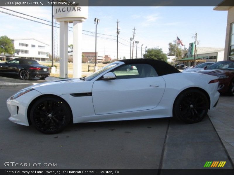 Polaris White / Jet 2014 Jaguar F-TYPE S