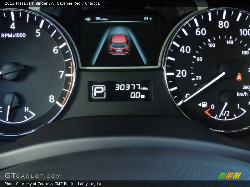 Cayenne Red / Charcoal 2013 Nissan Pathfinder SV