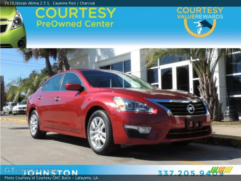 Cayenne Red / Charcoal 2013 Nissan Altima 2.5 S