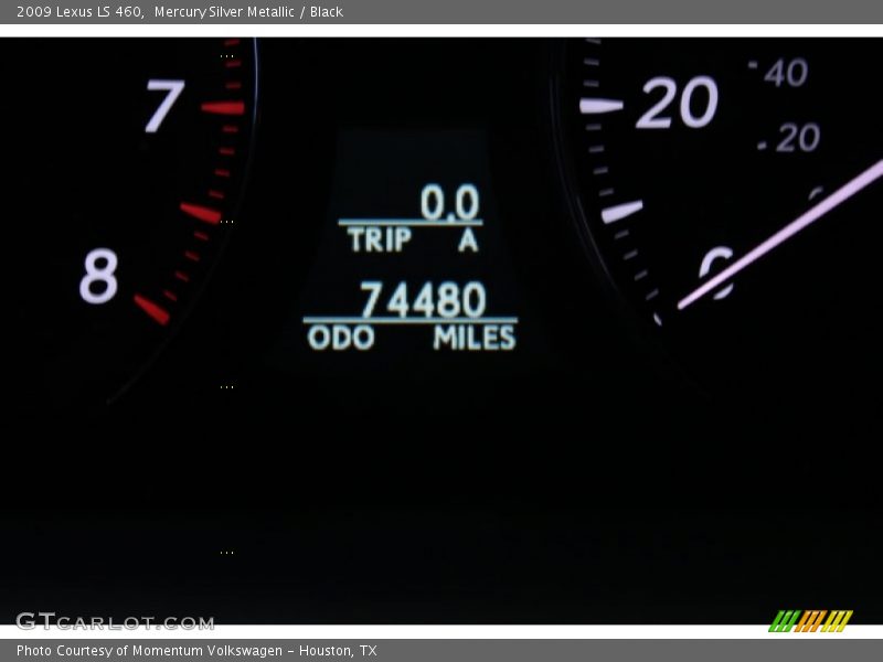 Mercury Silver Metallic / Black 2009 Lexus LS 460