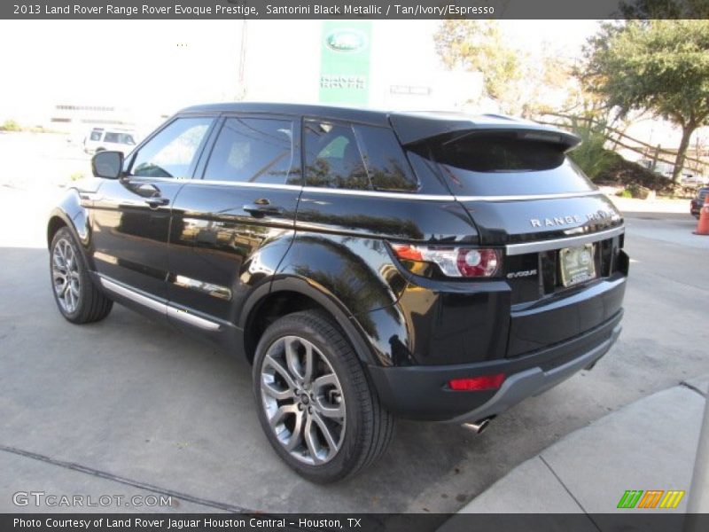 Santorini Black Metallic / Tan/Ivory/Espresso 2013 Land Rover Range Rover Evoque Prestige