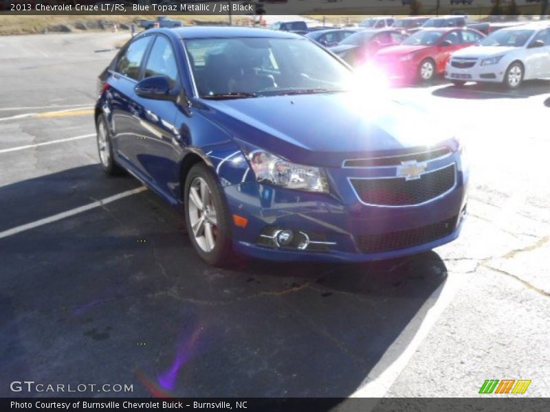 Blue Topaz Metallic / Jet Black 2013 Chevrolet Cruze LT/RS