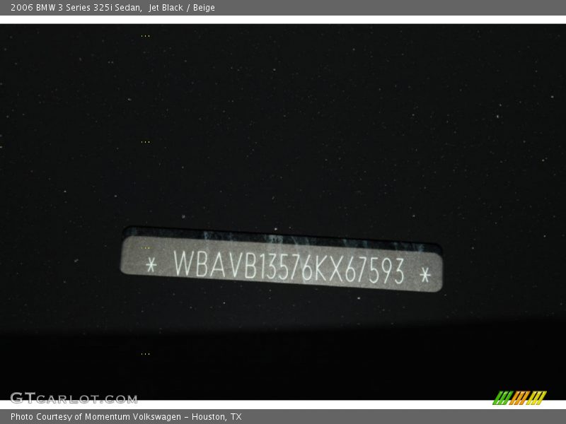 Jet Black / Beige 2006 BMW 3 Series 325i Sedan
