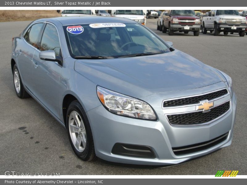 Silver Topaz Metallic / Jet Black 2013 Chevrolet Malibu LT