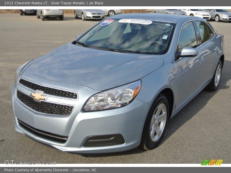 Silver Topaz Metallic / Jet Black 2013 Chevrolet Malibu LT