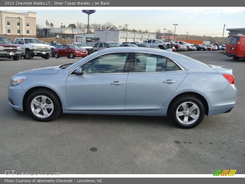 Silver Topaz Metallic / Jet Black 2013 Chevrolet Malibu LT