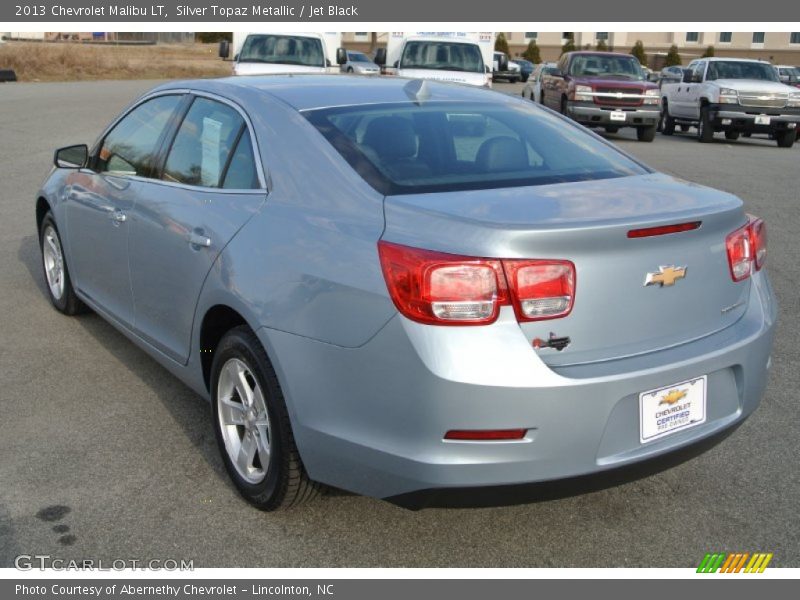 Silver Topaz Metallic / Jet Black 2013 Chevrolet Malibu LT