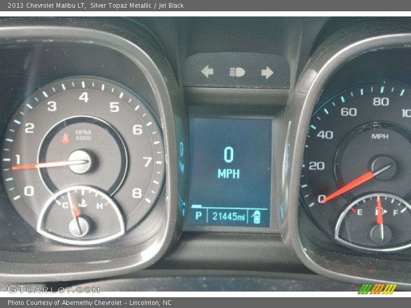 Silver Topaz Metallic / Jet Black 2013 Chevrolet Malibu LT