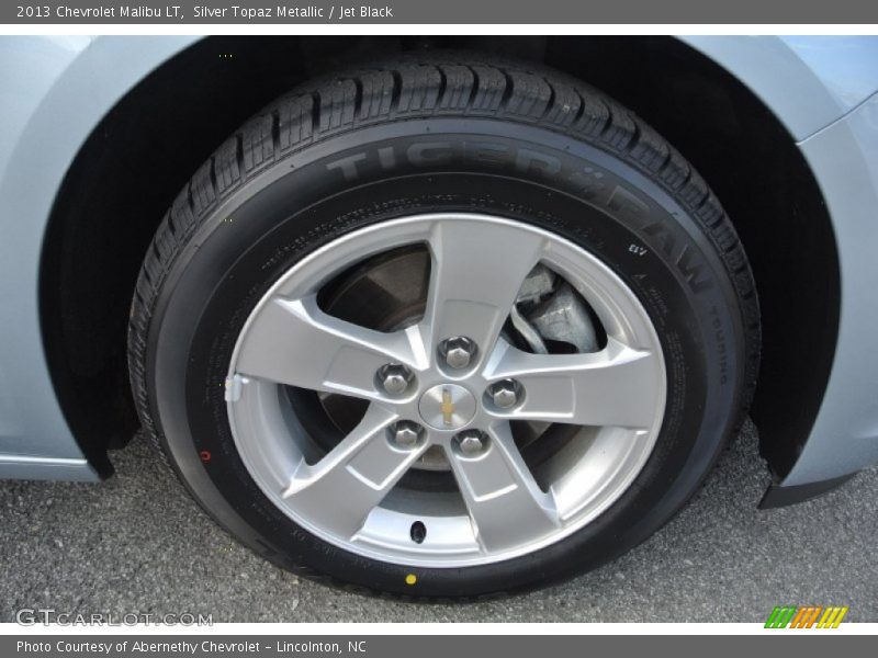 Silver Topaz Metallic / Jet Black 2013 Chevrolet Malibu LT