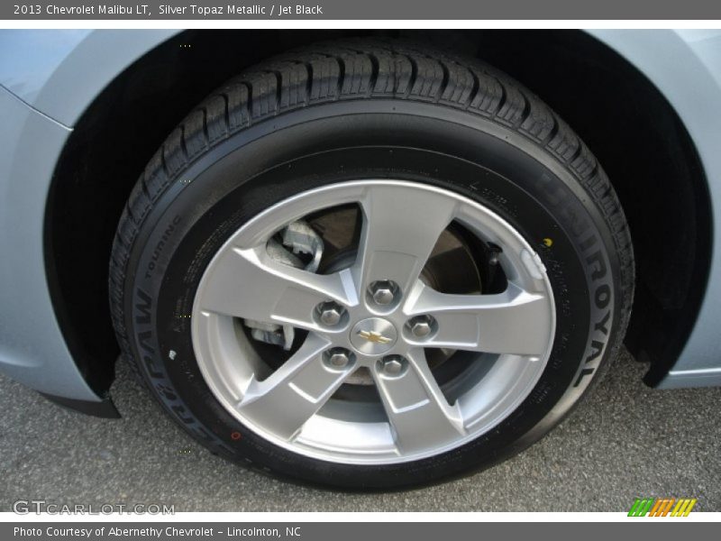 Silver Topaz Metallic / Jet Black 2013 Chevrolet Malibu LT