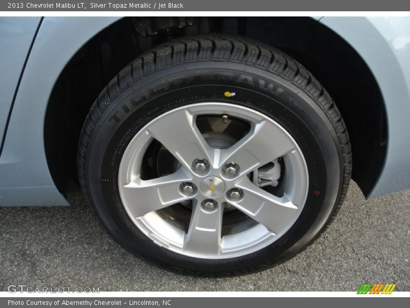 Silver Topaz Metallic / Jet Black 2013 Chevrolet Malibu LT