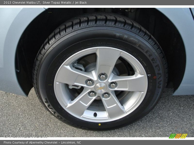 Silver Topaz Metallic / Jet Black 2013 Chevrolet Malibu LT
