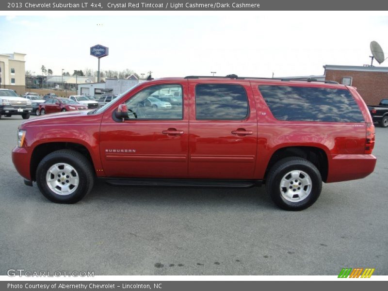 Crystal Red Tintcoat / Light Cashmere/Dark Cashmere 2013 Chevrolet Suburban LT 4x4