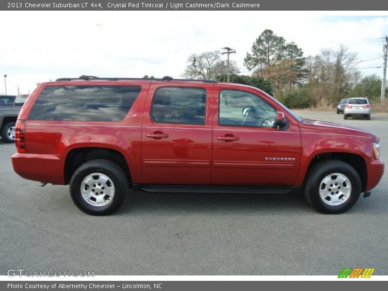 Crystal Red Tintcoat / Light Cashmere/Dark Cashmere 2013 Chevrolet Suburban LT 4x4