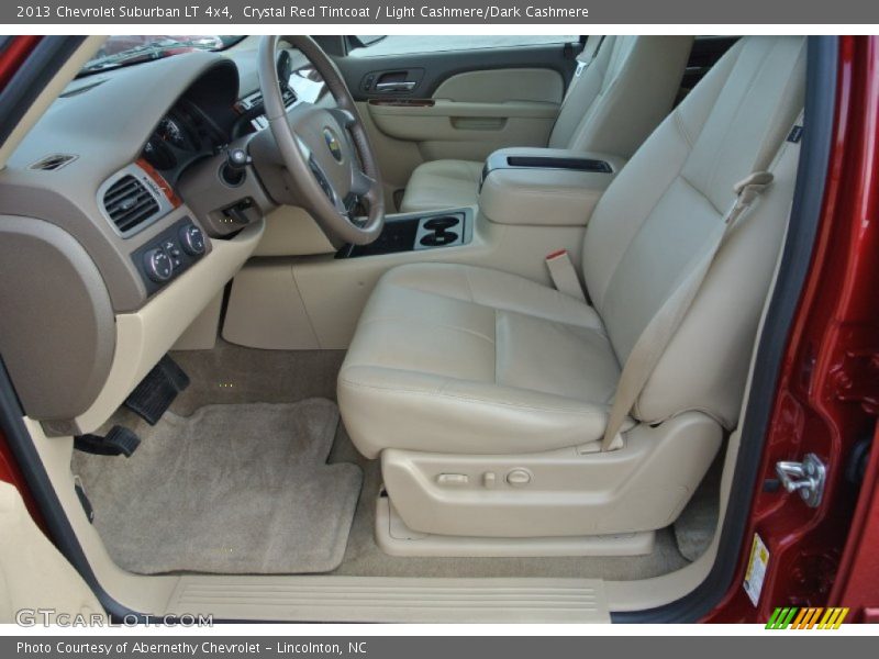 Crystal Red Tintcoat / Light Cashmere/Dark Cashmere 2013 Chevrolet Suburban LT 4x4
