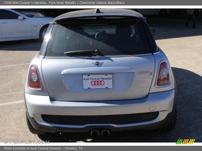 Pure Silver Metallic / Checkered Carbon Black/Black 2009 Mini Cooper S Hardtop