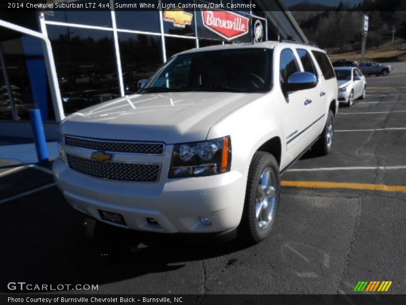Summit White / Light Cashmere/Dark Cashmere 2014 Chevrolet Suburban LTZ 4x4