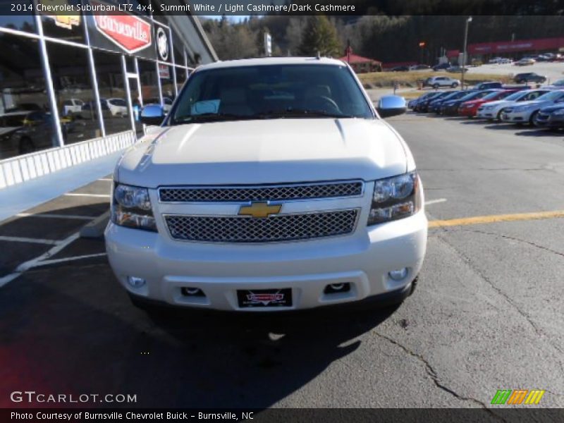 Summit White / Light Cashmere/Dark Cashmere 2014 Chevrolet Suburban LTZ 4x4