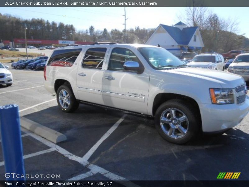 Summit White / Light Cashmere/Dark Cashmere 2014 Chevrolet Suburban LTZ 4x4