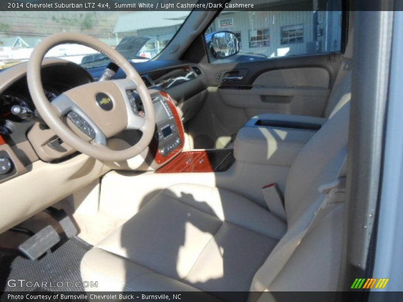 Summit White / Light Cashmere/Dark Cashmere 2014 Chevrolet Suburban LTZ 4x4