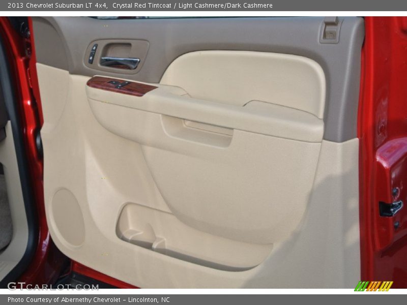 Crystal Red Tintcoat / Light Cashmere/Dark Cashmere 2013 Chevrolet Suburban LT 4x4