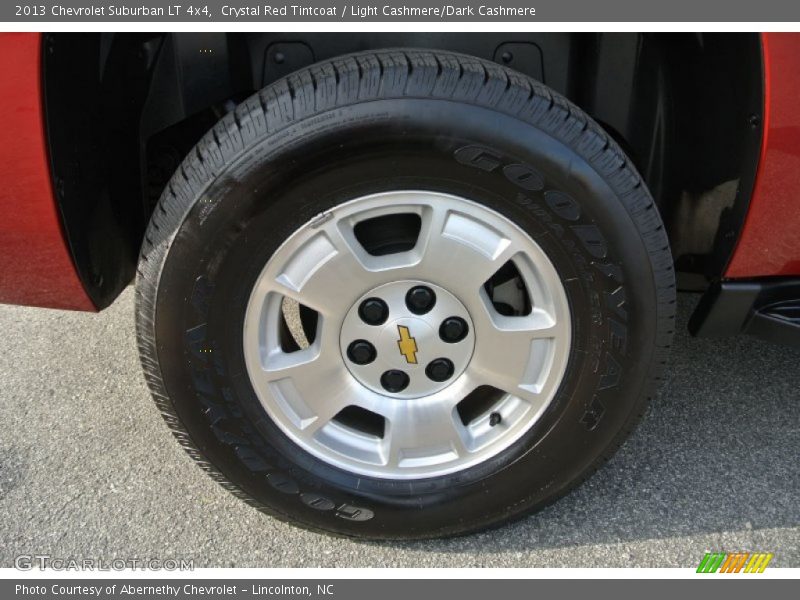 Crystal Red Tintcoat / Light Cashmere/Dark Cashmere 2013 Chevrolet Suburban LT 4x4