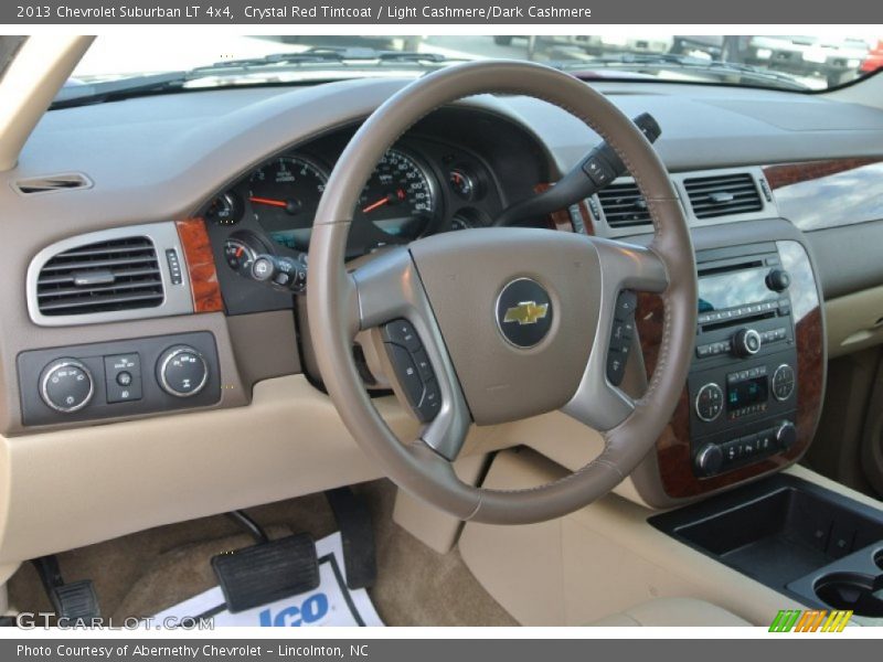 Crystal Red Tintcoat / Light Cashmere/Dark Cashmere 2013 Chevrolet Suburban LT 4x4