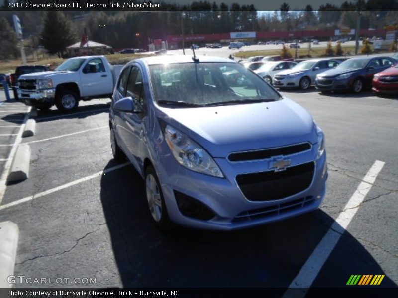 Techno Pink / Silver/Silver 2013 Chevrolet Spark LT