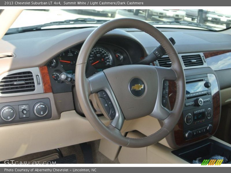 Summit White / Light Cashmere/Dark Cashmere 2013 Chevrolet Suburban LT 4x4