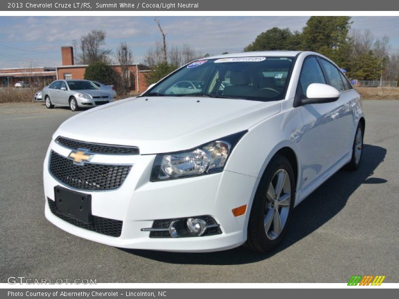 Summit White / Cocoa/Light Neutral 2013 Chevrolet Cruze LT/RS