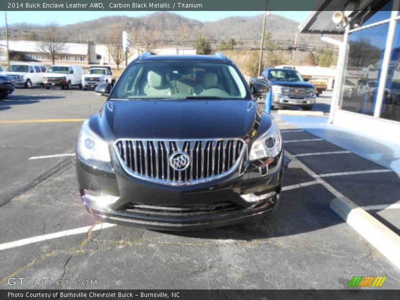 Carbon Black Metallic / Titanium 2014 Buick Enclave Leather AWD
