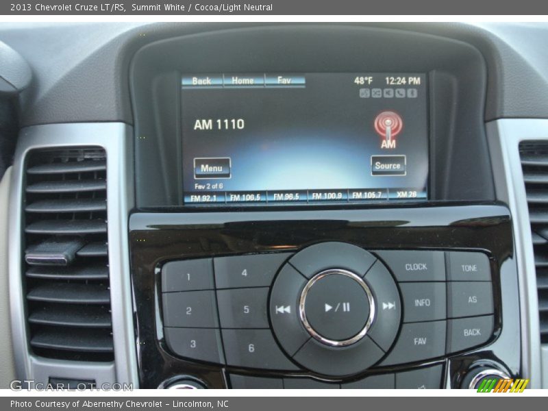 Summit White / Cocoa/Light Neutral 2013 Chevrolet Cruze LT/RS