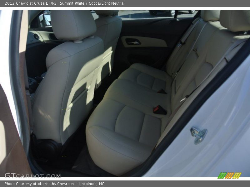 Summit White / Cocoa/Light Neutral 2013 Chevrolet Cruze LT/RS