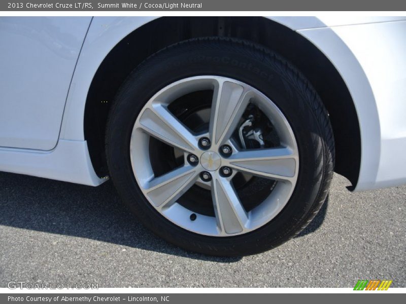 Summit White / Cocoa/Light Neutral 2013 Chevrolet Cruze LT/RS