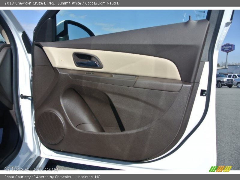 Summit White / Cocoa/Light Neutral 2013 Chevrolet Cruze LT/RS