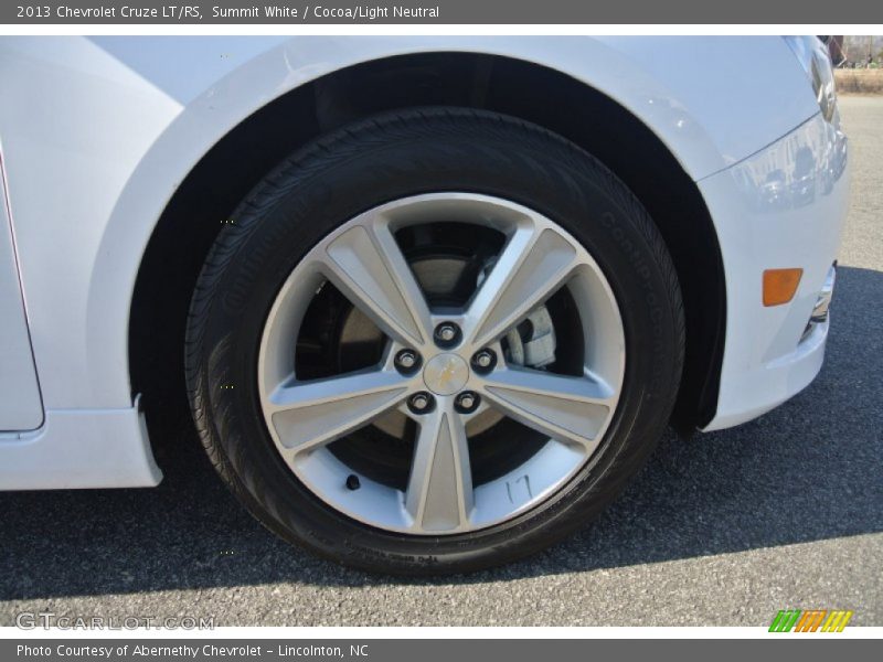 Summit White / Cocoa/Light Neutral 2013 Chevrolet Cruze LT/RS