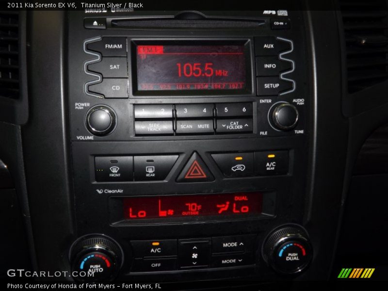 Titanium Silver / Black 2011 Kia Sorento EX V6