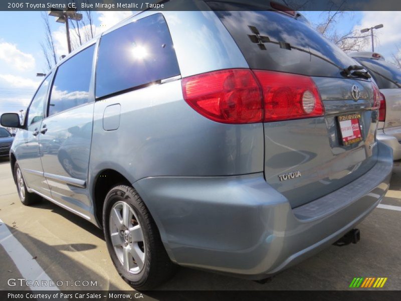 Blue Mirage Metallic / Taupe 2006 Toyota Sienna CE