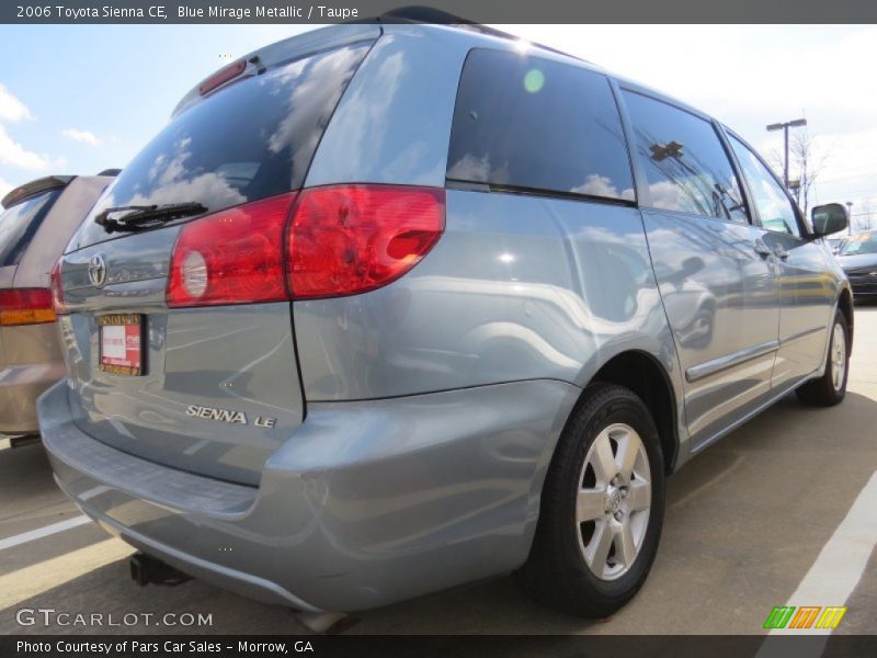 Blue Mirage Metallic / Taupe 2006 Toyota Sienna CE