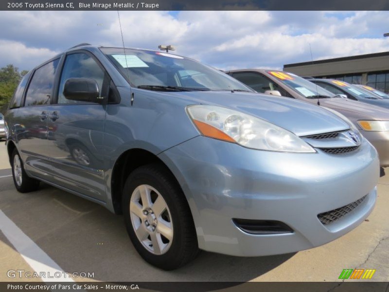 Blue Mirage Metallic / Taupe 2006 Toyota Sienna CE