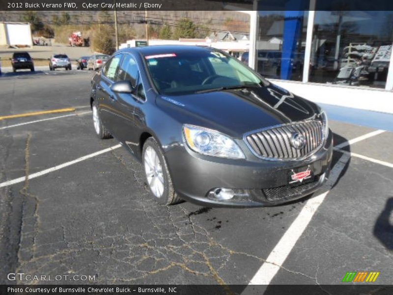 Cyber Gray Metallic / Ebony 2012 Buick Verano FWD