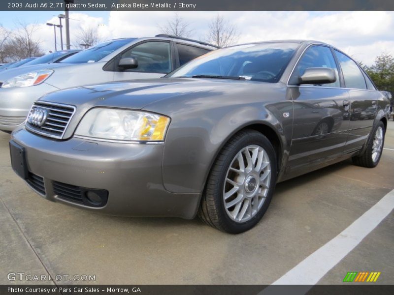 Alpaka Beige Metallic / Ebony 2003 Audi A6 2.7T quattro Sedan