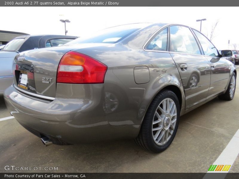 Alpaka Beige Metallic / Ebony 2003 Audi A6 2.7T quattro Sedan
