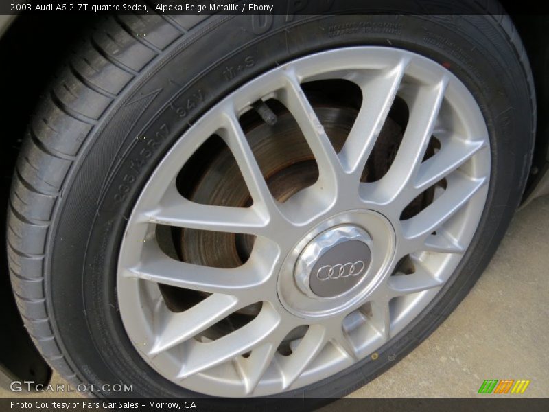 Alpaka Beige Metallic / Ebony 2003 Audi A6 2.7T quattro Sedan