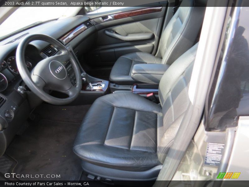 Alpaka Beige Metallic / Ebony 2003 Audi A6 2.7T quattro Sedan