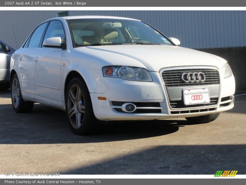 Ibis White / Beige 2007 Audi A4 2.0T Sedan